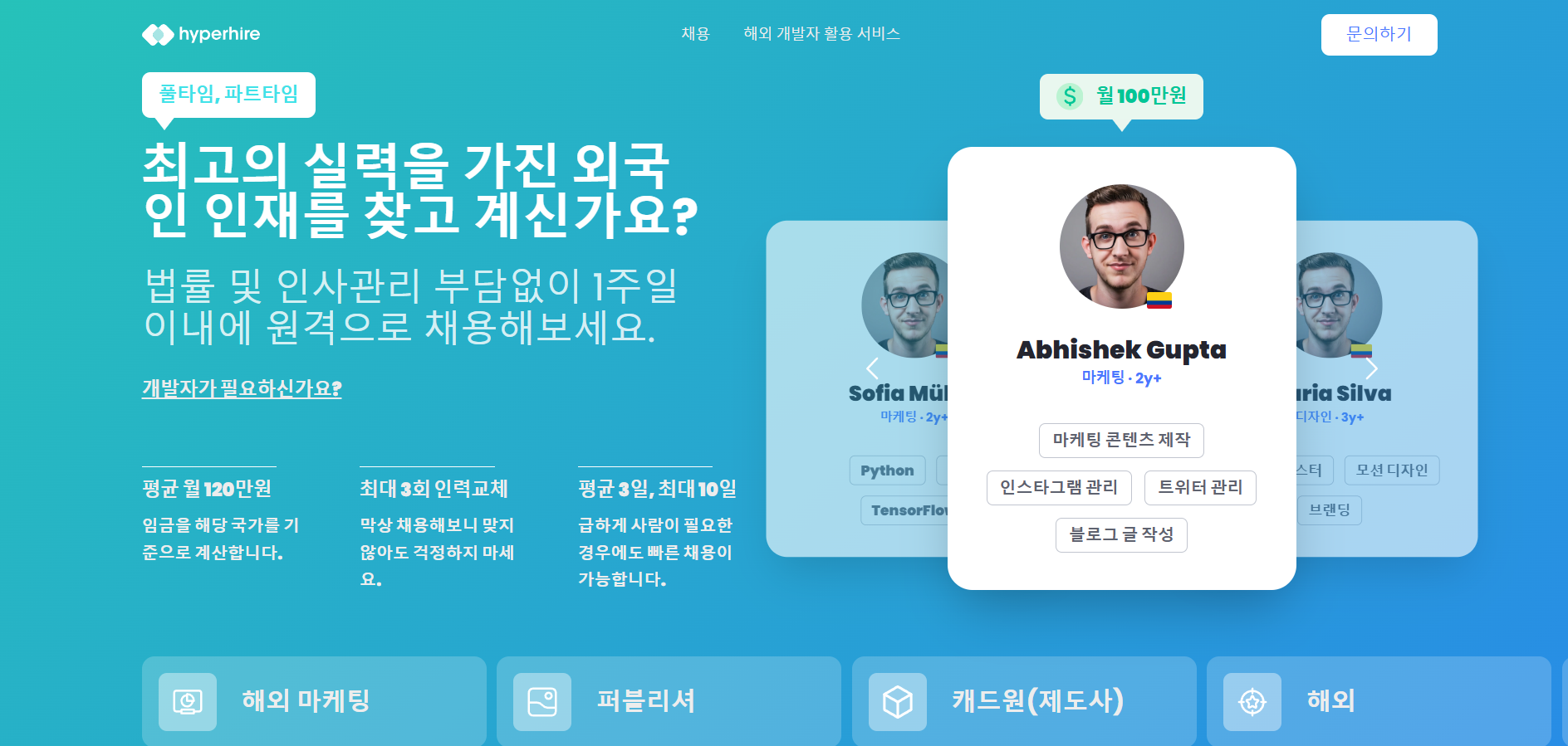 Hyperhire Landing Page